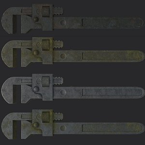 wrench 7 different 3D model