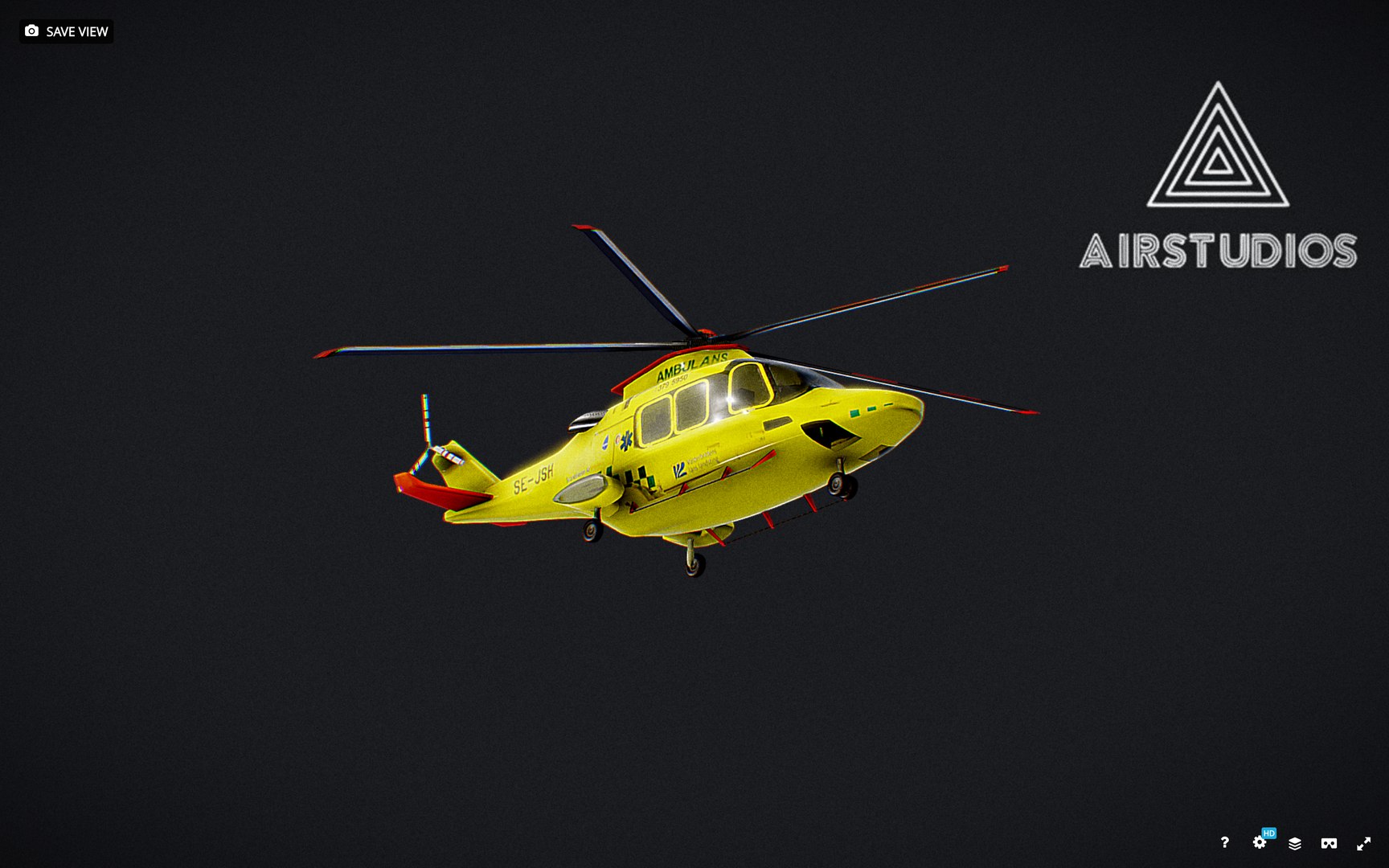Ambulance Helicopter Leonardo Aw169 3D Model - TurboSquid 1886991