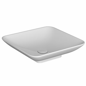 3D table wash basin square model