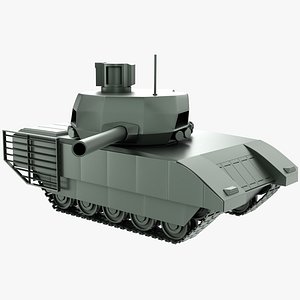 t14 armata stylized 3D model