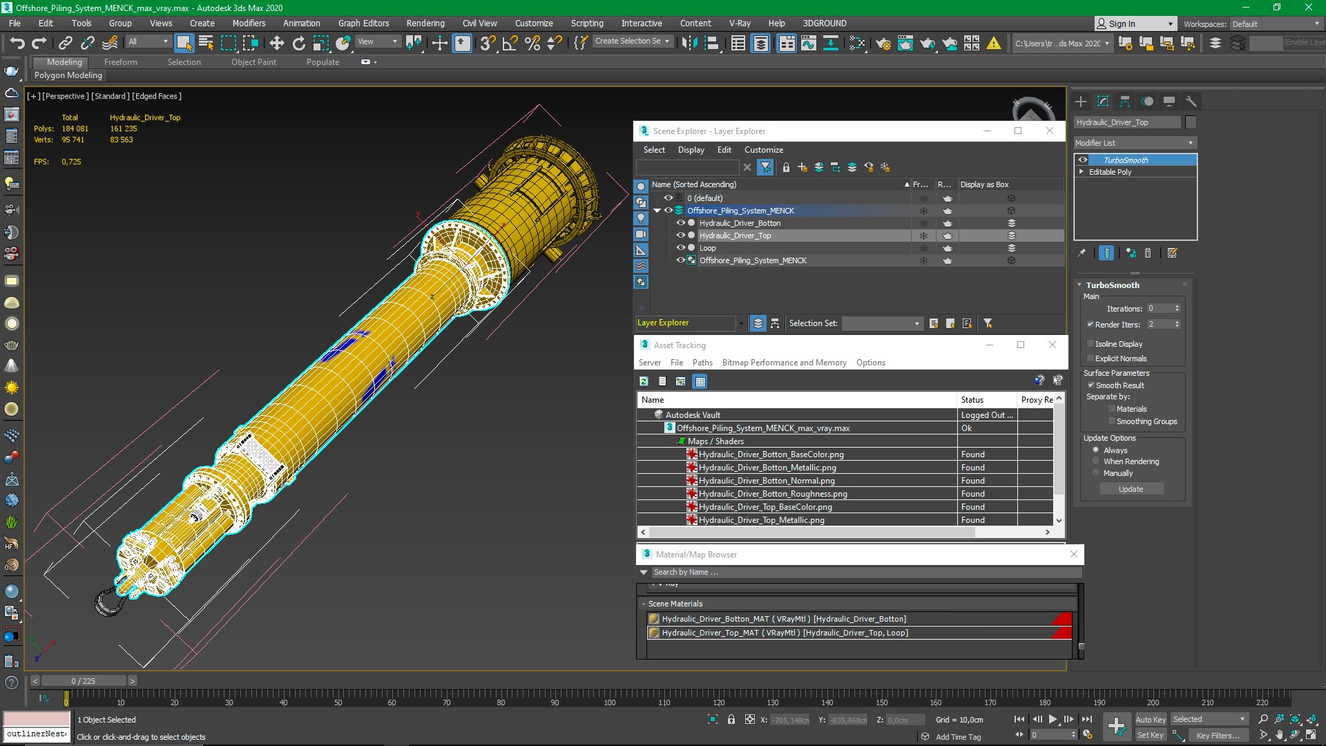 Offshore Piling System MENCK 3D Model - TurboSquid 2341347