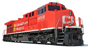 3D locomotive canadian pacific