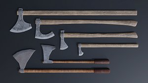Medieval Axes 3D model