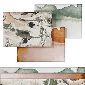 3D Rug Set Louis De Poortere - Abstract Landscapes