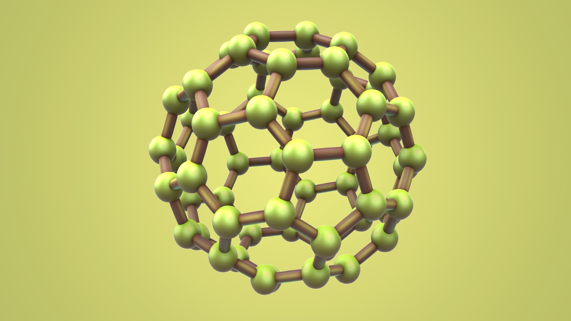 Carbon Structure Fullerene 3D Model - TurboSquid 1502870
