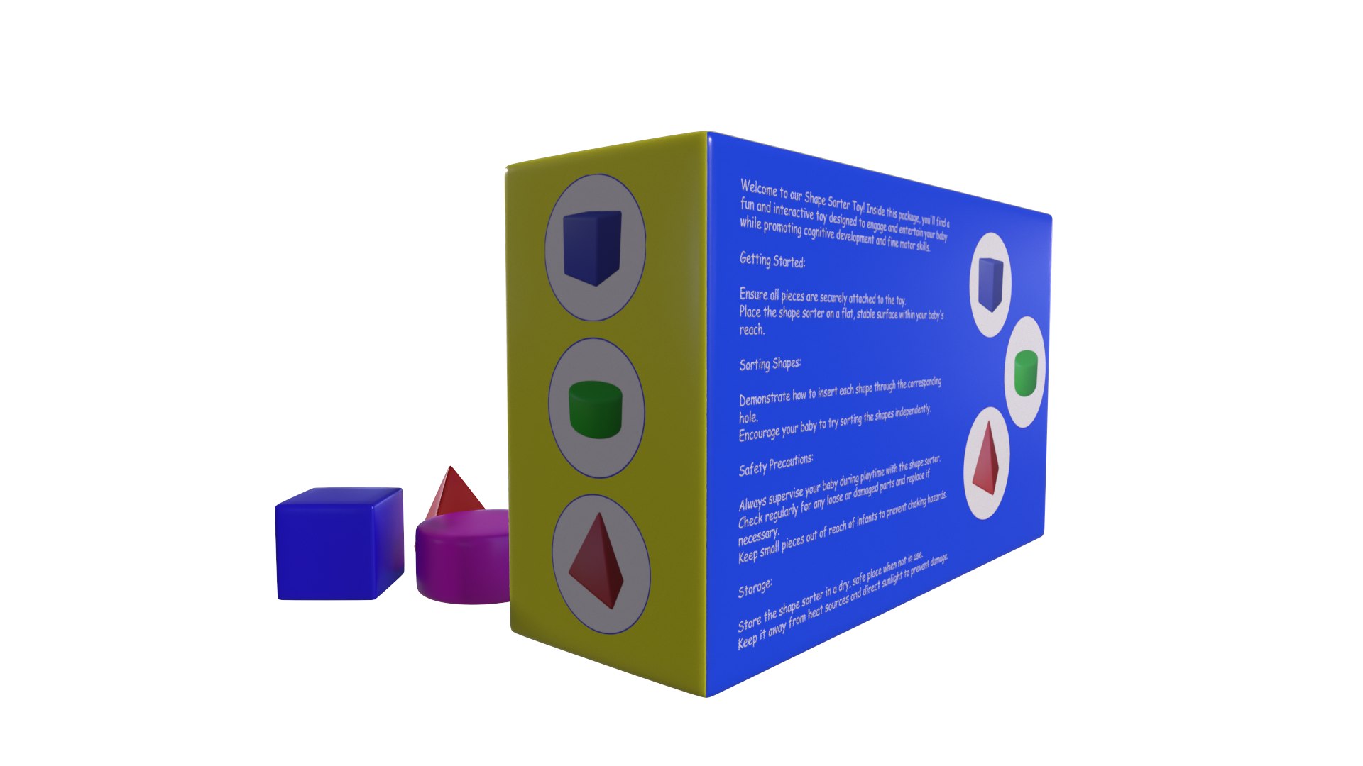 3D Baby Educational Toys Shape Sorter Model - TurboSquid 2419422