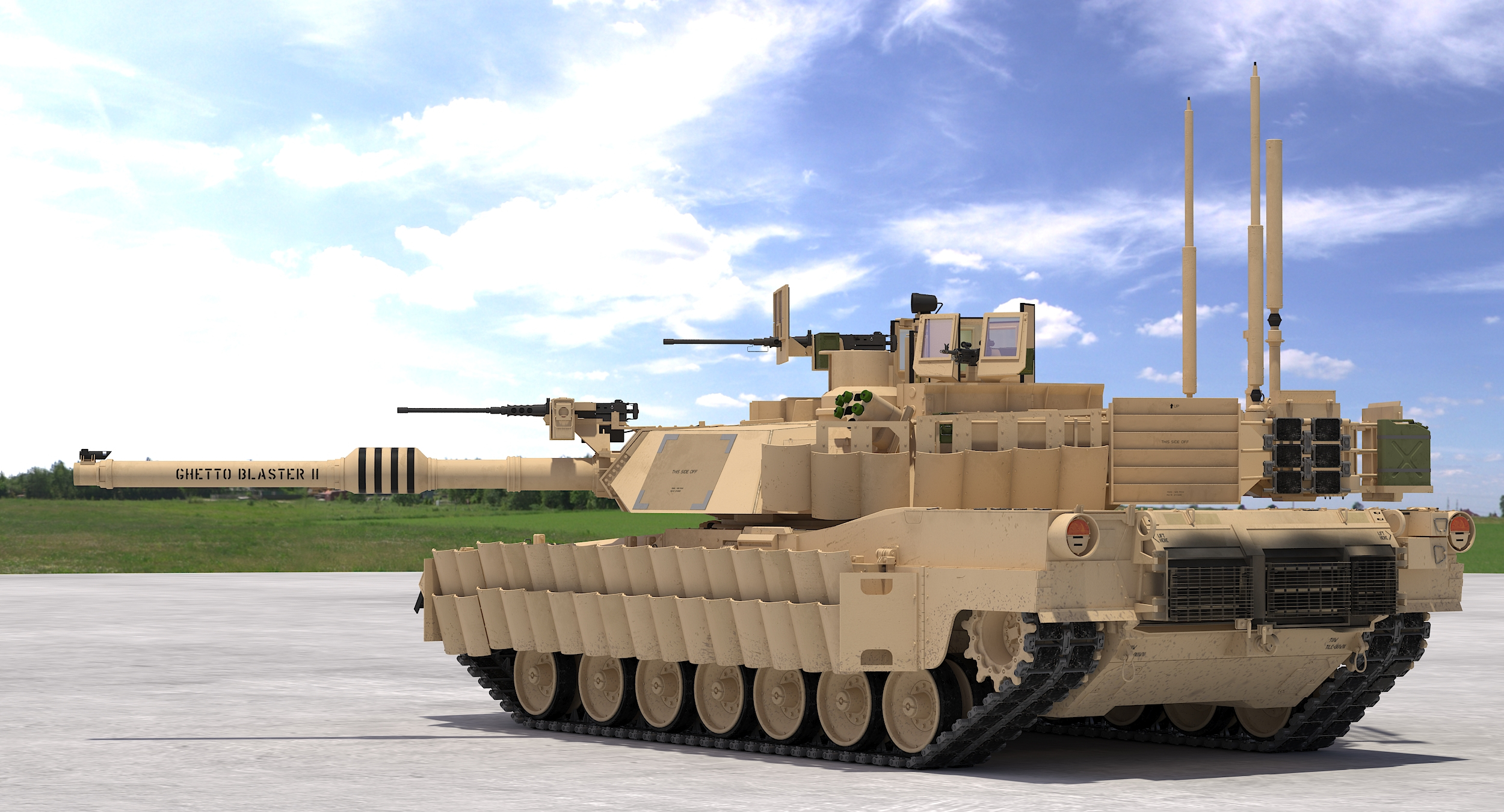 M1a2 abrams sep tusk model - TurboSquid 1374133