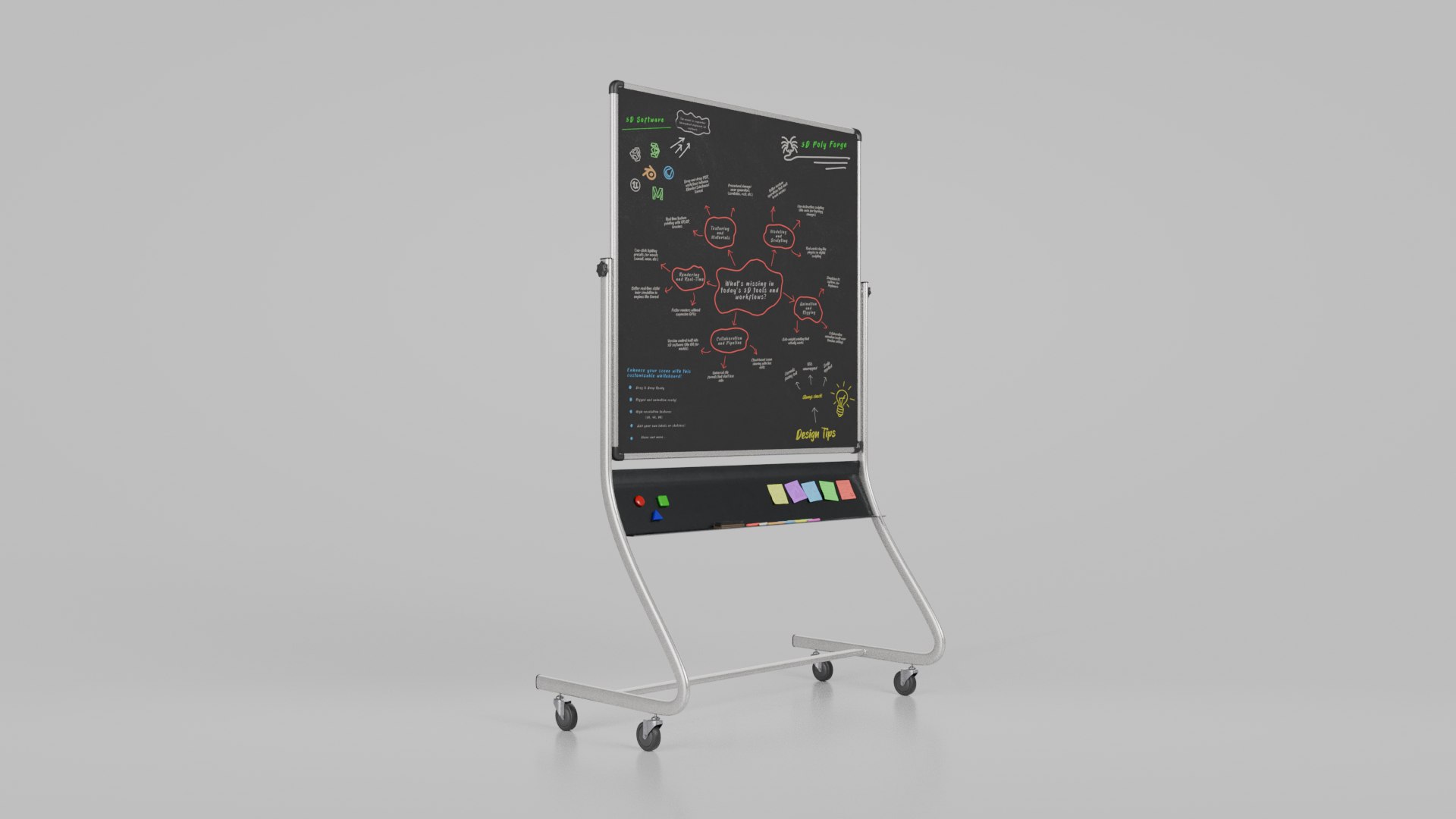 Customizable Double-Sided Metal Blackboard Square Writing Board model https://p.turbosquid.com/ts-thumb/gb/IR6x2C/hQ/render_3/png/1746392286/1920x1080/fit_q87/5efb2e9f15a2c0383da16a7ad51bfdef1113676f/render_3.jpg