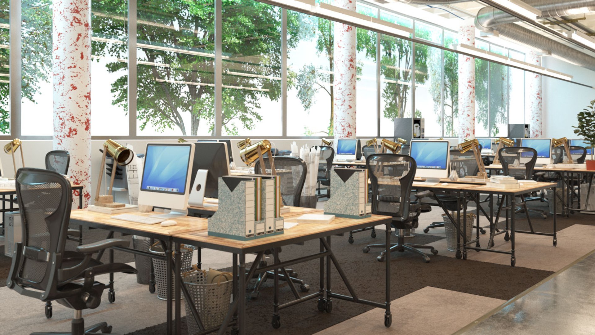 home office interior corona max