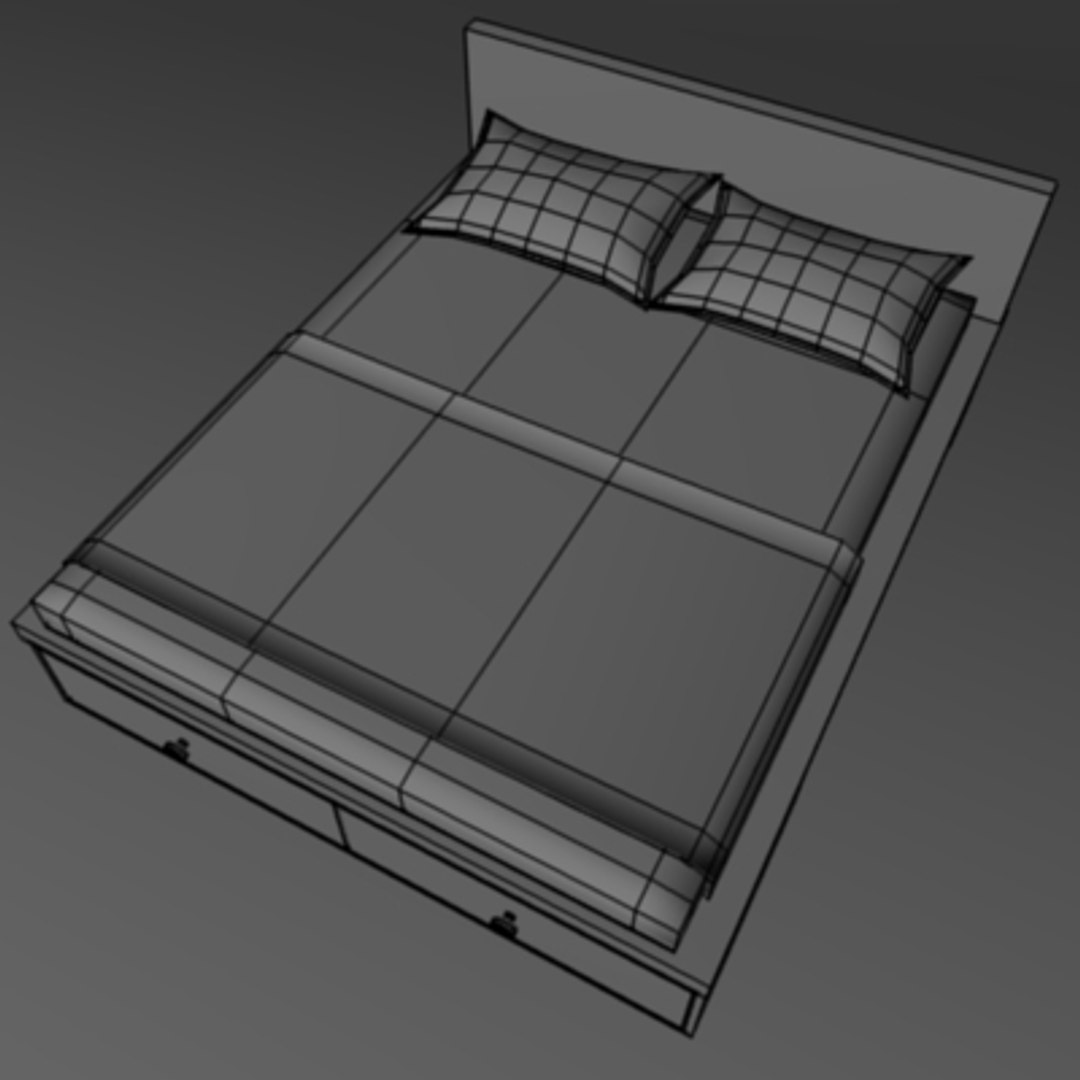 Bed Furniture Bedroom 3d Model