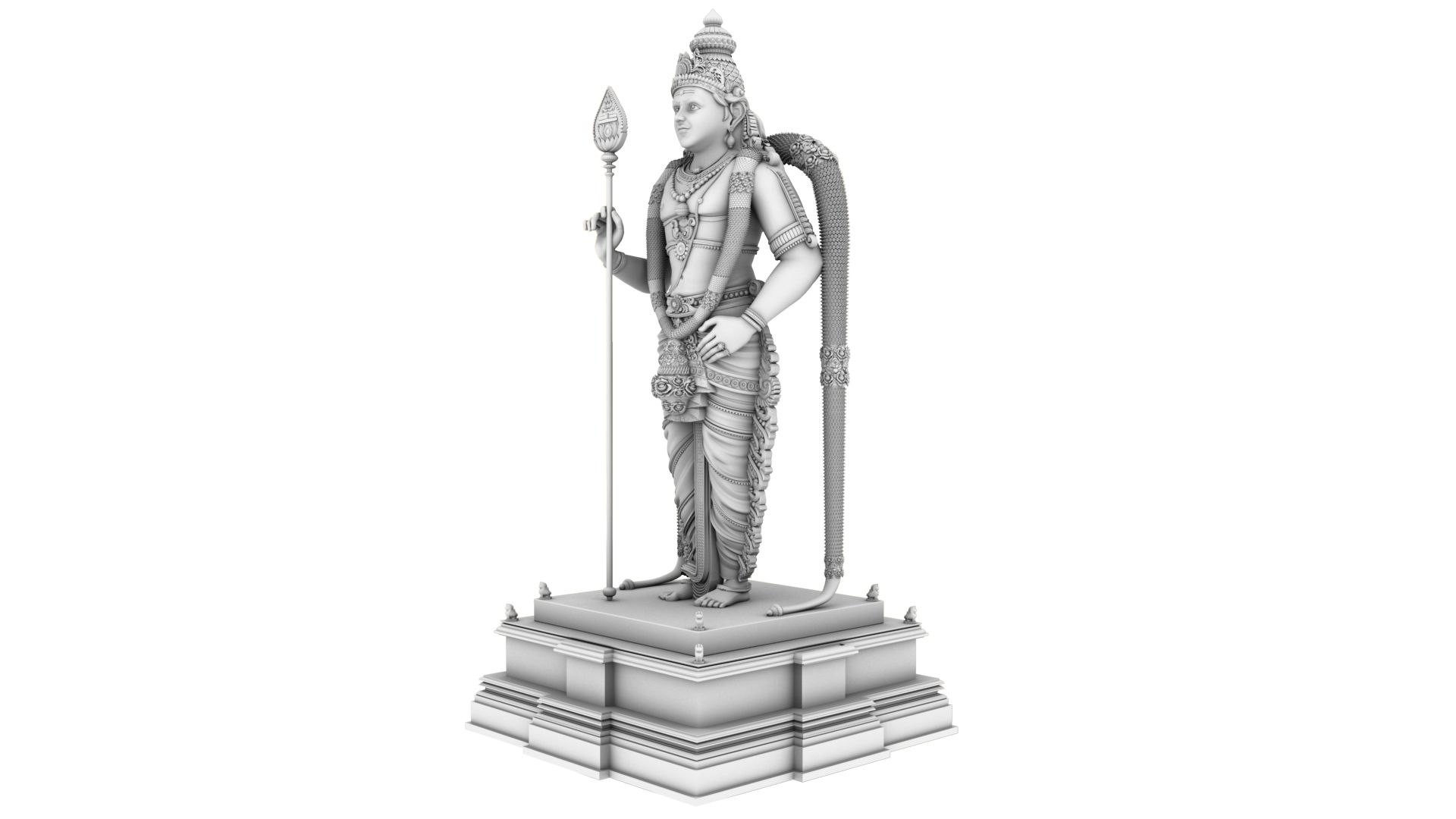 3D Lord Murugan Statue Model TurboSquid 1855912