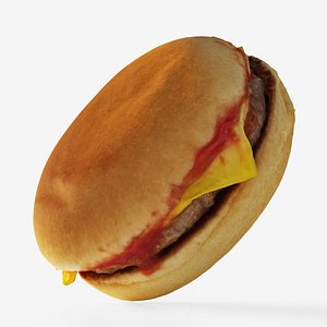 Scanned cheeseburger 3D