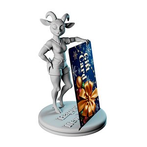 Stand for a New Years gift card