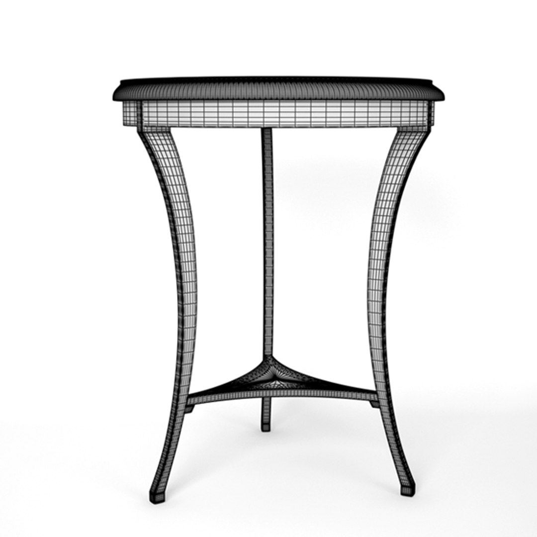 3d model seven sedie tieste table