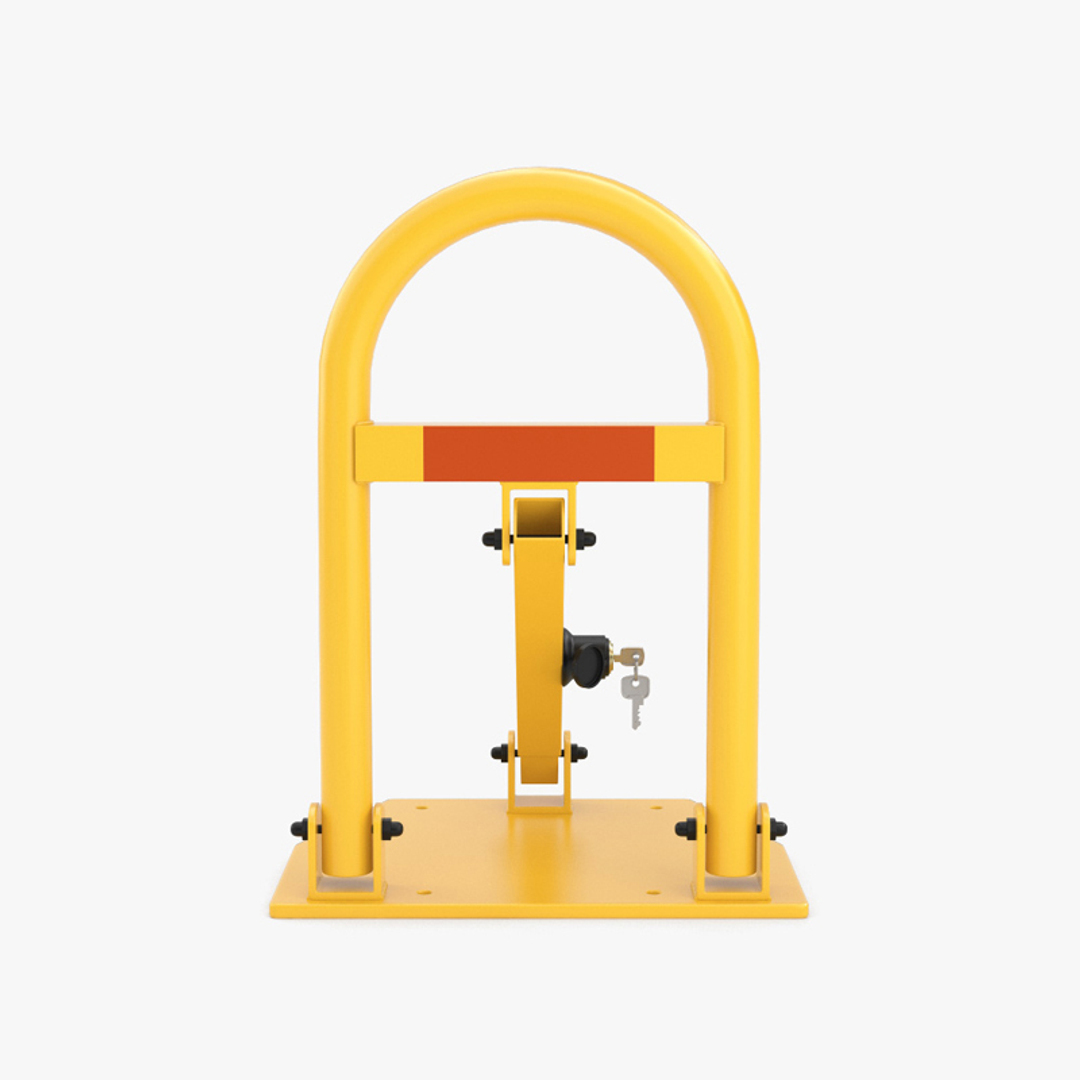 2-teilige Parkschranke Abschließbar - Sicherheitspoller Für Privatparkplätze