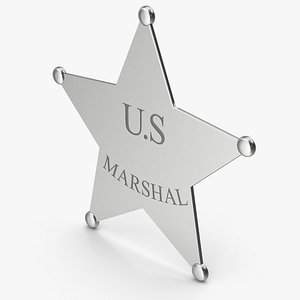 OldBadge2UsMarshal15 3D