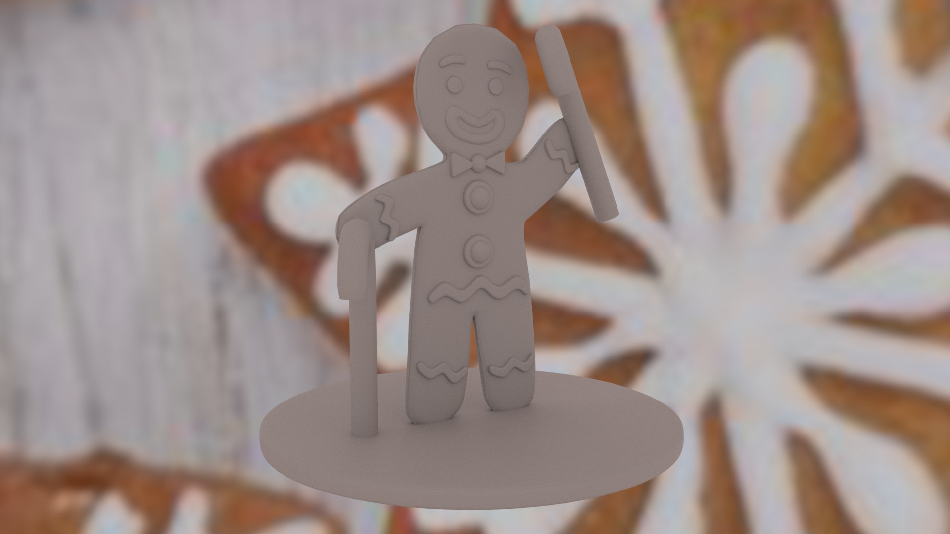 3D Christmas Gingerbread man https://p.turbosquid.com/ts-thumb/gb/Z1960H/Vt/gingerbreadcookiemanchristmas_10014bb10/png/1668728974/1920x1080/fit_q87/5109e8a8eb6e29d61e332498222efe52ebcce121/gingerbreadcookiemanchristmas_10014bb10.jpg