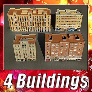building 101-104 collections 3d model