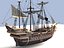 Galeón pirata antiguo