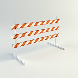 3d traffic barrier model