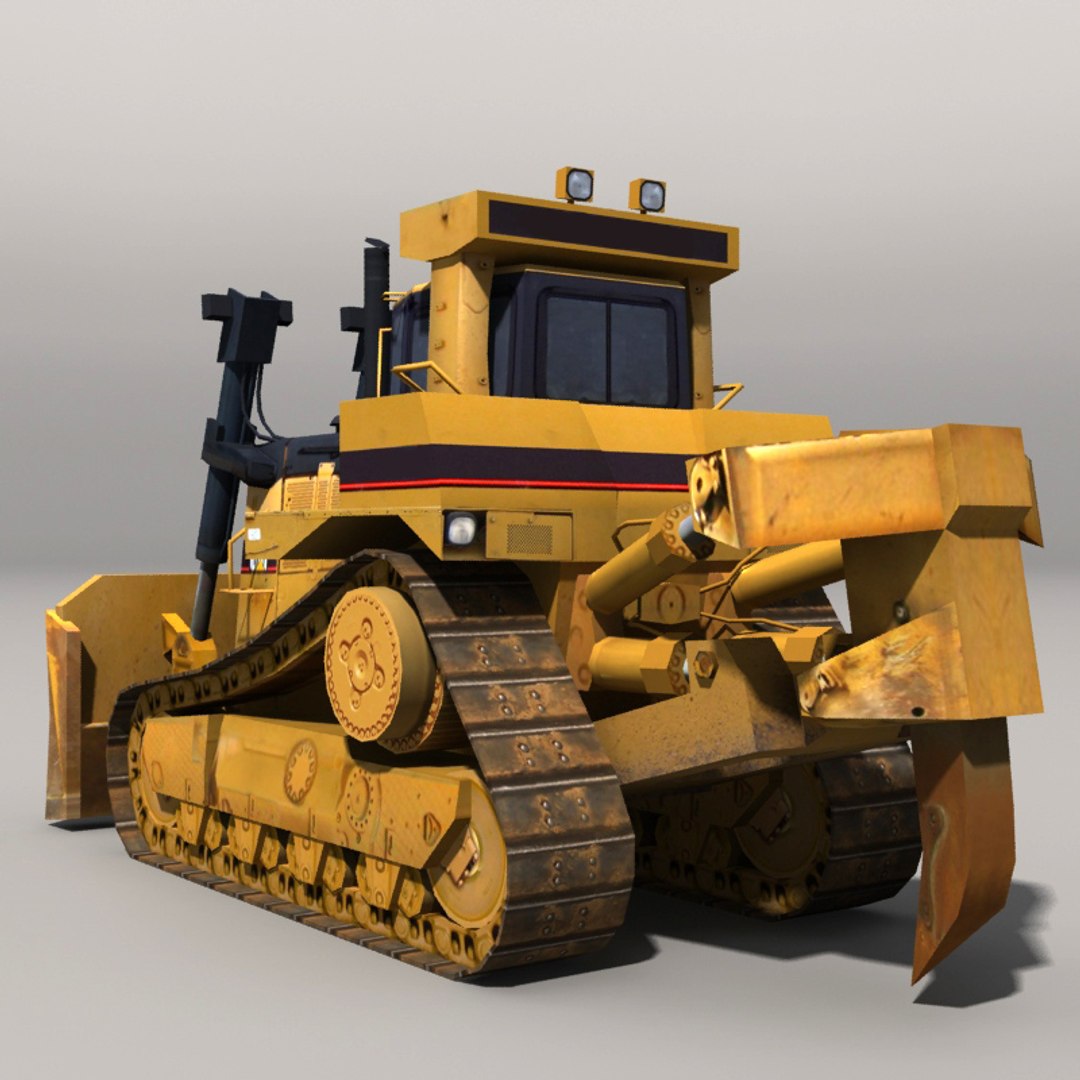 3d Model Bulldozer Industrial