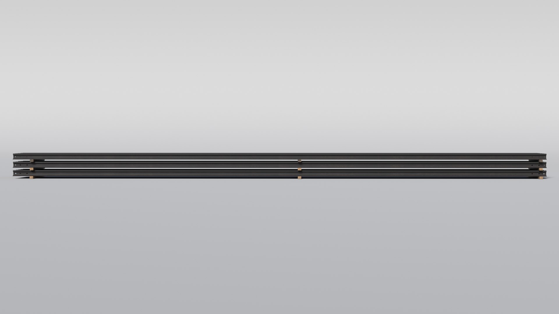 Stacked Rails P43 3D - TurboSquid 1924742