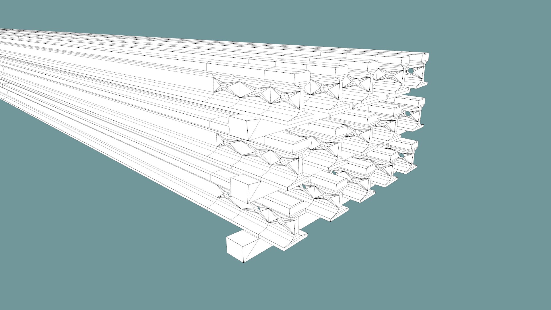 Stacked Rails P43 3D https://p.turbosquid.com/ts-thumb/gb/rDfm3E/od/screenshot017/png/1657377493/1920x1080/fit_q87/65e62925751d4d811ca9fa5ec2b851114950357b/screenshot017.jpg