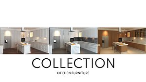 3D 3 Style Collection Parametric Kitchen model