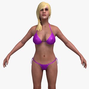 rigged character 3d model