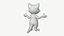 Gatto dei cartoni animati di alta qualità Pbr