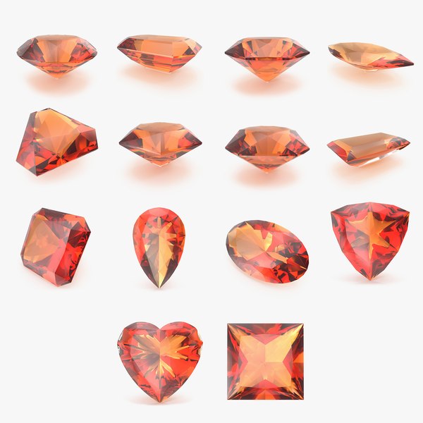 Imperial Topaz Stone Collection 3D model