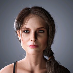 Rebecca Ferguson Character 3D Model low-poly 3D model