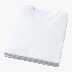 male v neck folded 3D