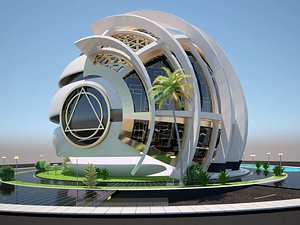 Creative Sphere Building 3D model