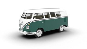 3D Volkswagen T1 Combi 1950 3d model