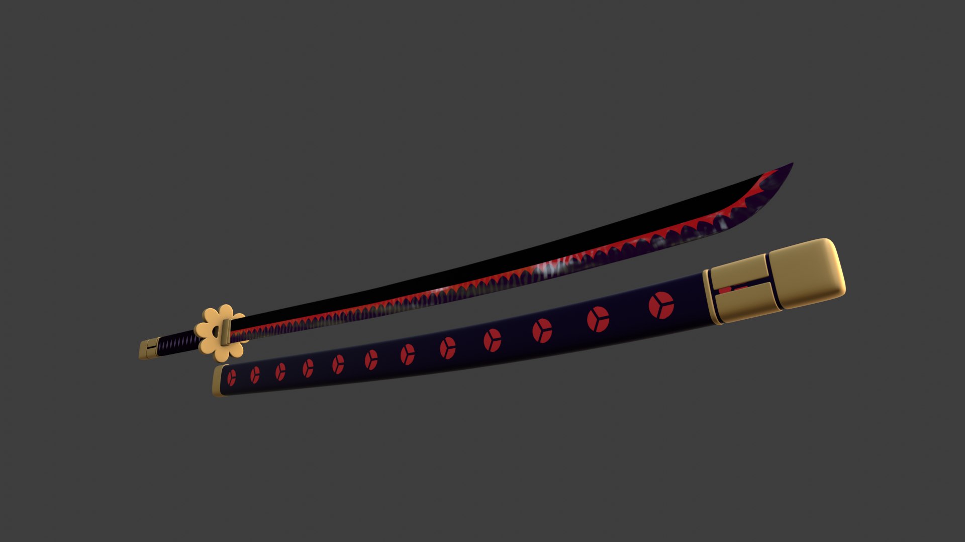 Katana Zoro Shusui 3D Model - TurboSquid 2207210