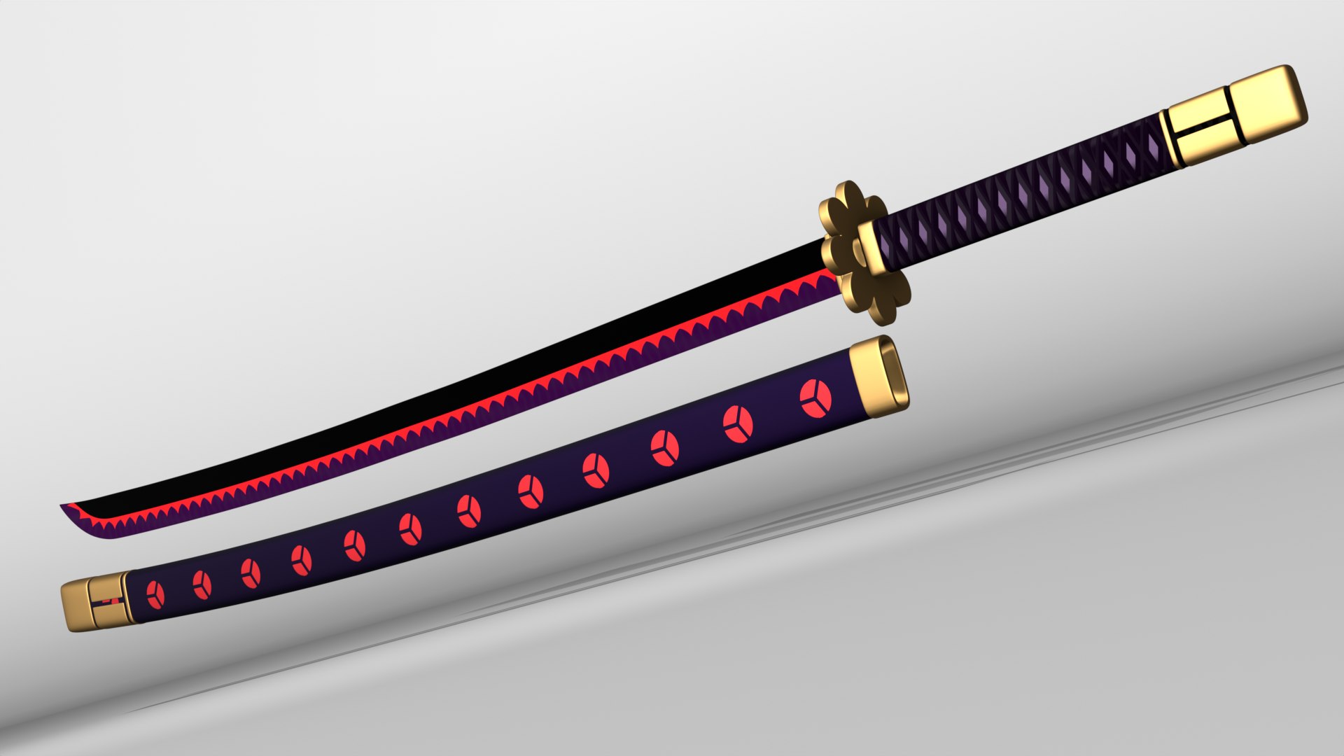 Katana Zoro Shusui 3D Model - TurboSquid 2207210
