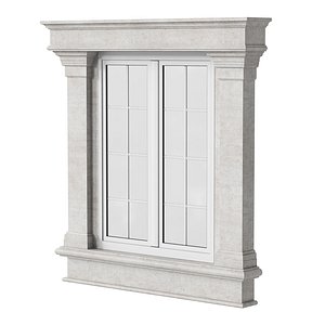 Architectural Classic Window 3D Model 6 model