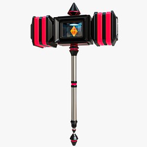 Scifi Battle Hammer 02 All PBR Unity UE V-Ray Textures Included