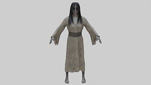 japanese style ghost woman 3D
