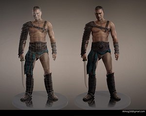 character spartacus 3d model