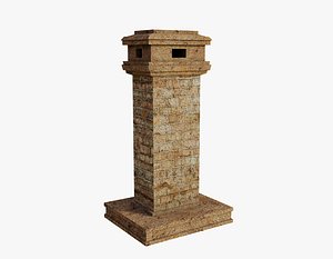 Free old chimney model