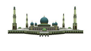 3D mosque pekanbaru indonesia