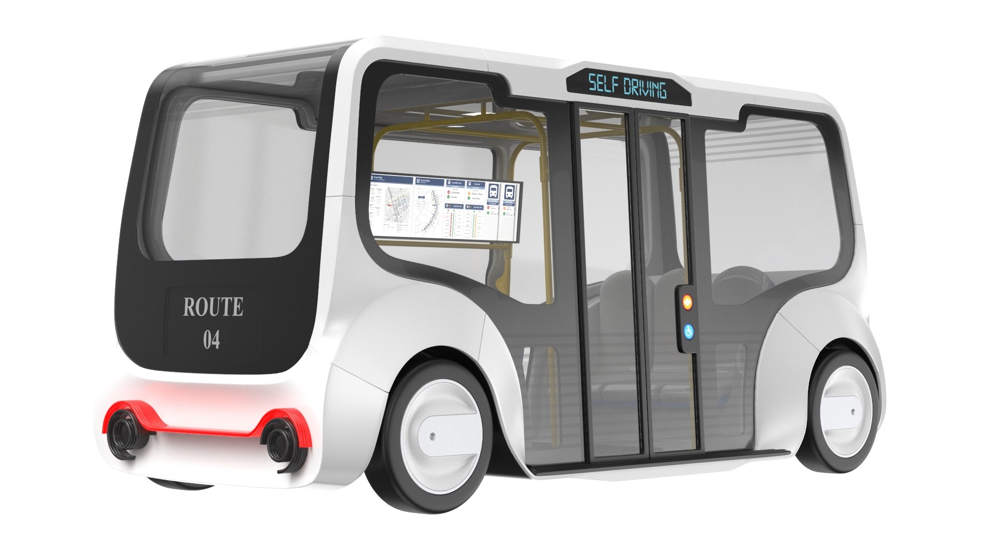 3D model Electrical Cart Self Driving - TurboSquid 1978752