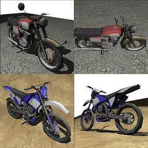 3d motorbike pack model