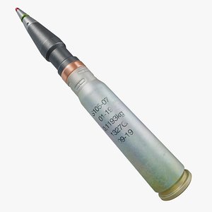 30 x 165 mm Armour Piercing Projectile Realistic
