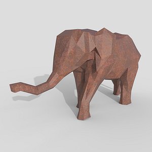 3D Elephant Figure
