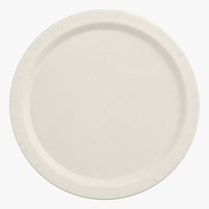 paper plate modeled 3d 3ds