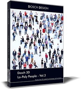 3D lo-poly people vol 3 model
