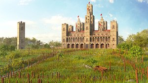 Hill Palace Environment 3D